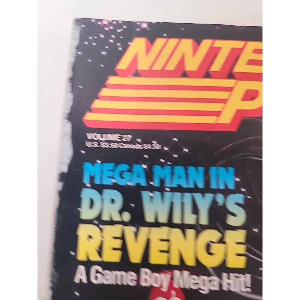 Vintage Nintendo Power 1991 Megaman Dr. Wily’s Revenge Volume 27 W/ Poster!